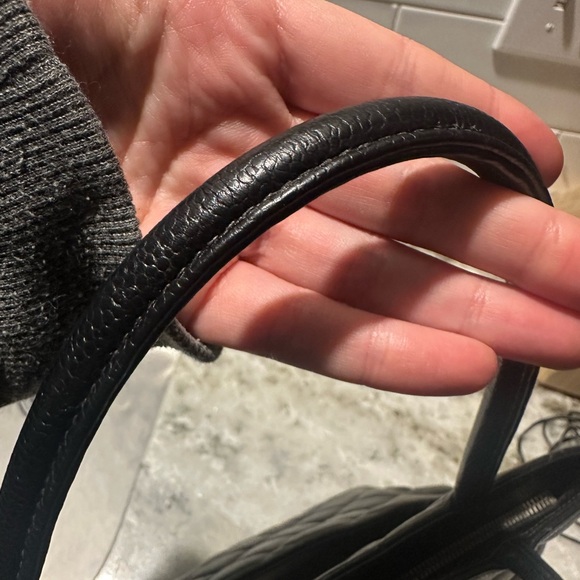 SOLD Chanel Black Quilted Medallion Silver Hardware - Picture 8 of 9